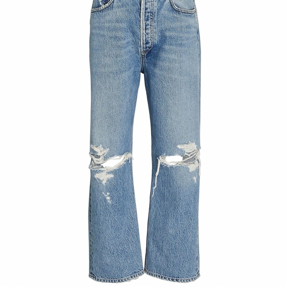 AGOLDE 90s Crop Distressed Jeans - Picture 5 of 8
